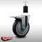 Service Caster 5'' SS Thermoplastic Rubber Swivel 1-1/2'' Expanding Stem Caster Total Lock Brake SCC-SSEXTTL20S514-TPRB-112 - alternate 2